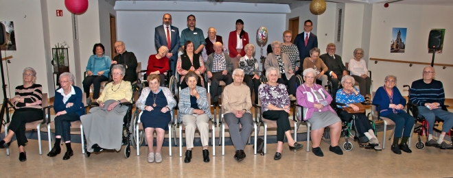Les nonagénaires mis à l’honneur à la résidence pour personnes âgées an de wisen à Bettembourg. Les nonagénaires mis à l’honneur à la résidence pour personnes âgées an de wisen à Bettembourg.
